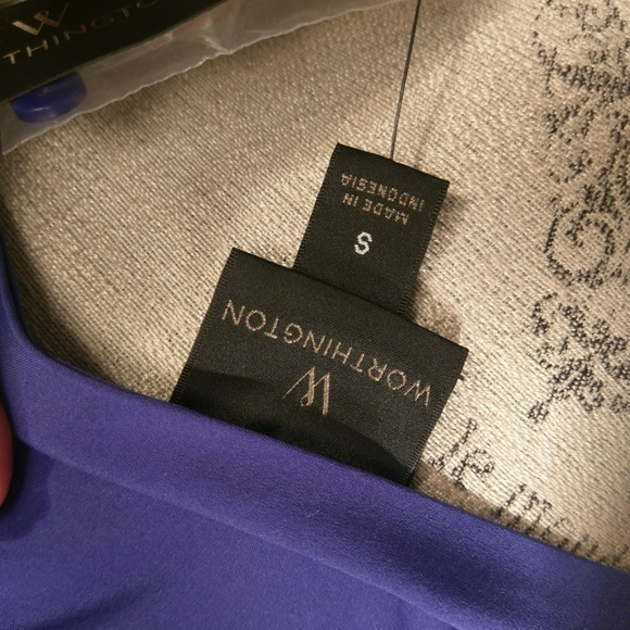 Worthington V neck blouse purple - Picture 4 of 4